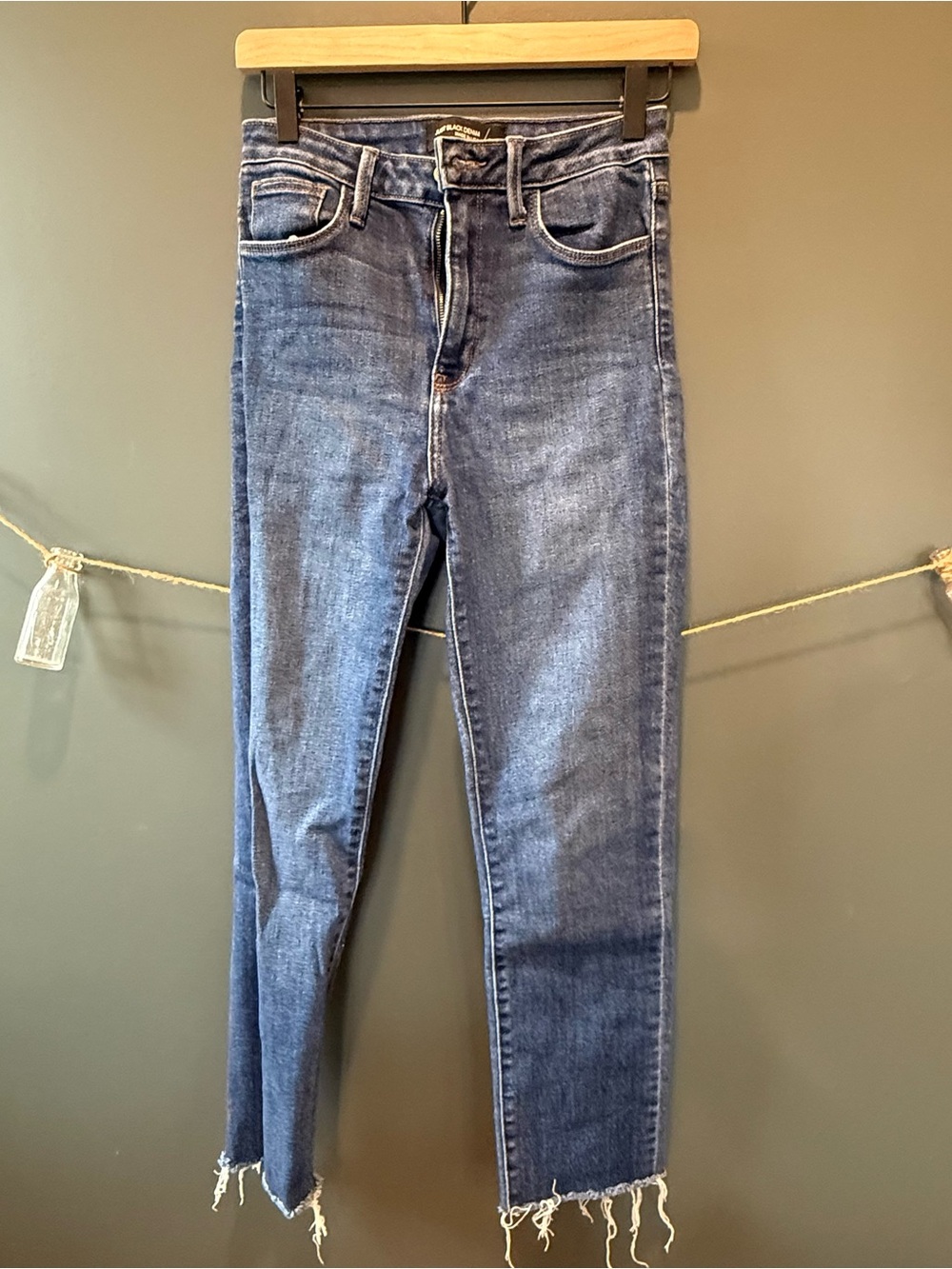 Just Black Washed Dark Blue High-Rise Skinny Jeans